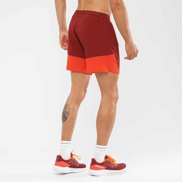 Bermudas Salomon Cross 7'' No Liner Hombre Rojos | MX BPOF236